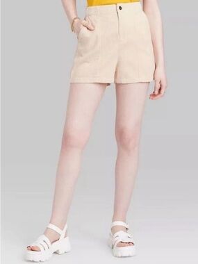 wild fable High-Waist Khaki Corduroy Shorts